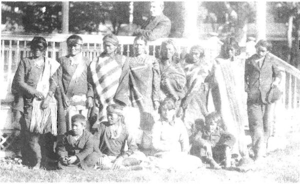 Navajos as they arrived at the Carlisle School