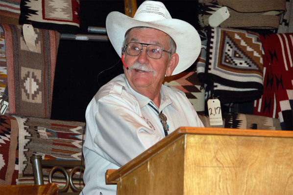 Bruce Burnham at Navajo Rug Auction