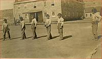 Navajo boys ready to race, Fort Defiance, Arizona 1909