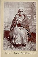 portrait of washie, female shaman from fort wingate, 106 years old