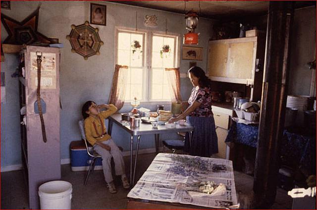 Alice White Delbert Cooking Navajo Meal