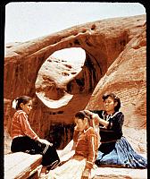 Three Navajo Girls  Fixing Hair