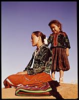 Profile of Young Navajo Mother and Child