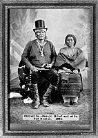 Navajo Chief Manuelito and wife Juana
