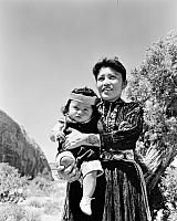 Young Navajo Mother and Child